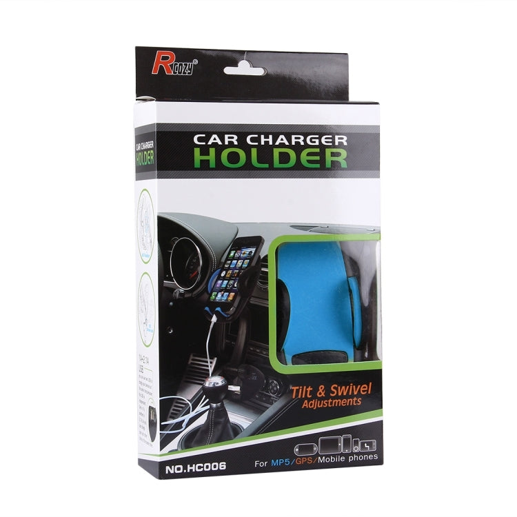 HC006 2 in 1 Car Charger & 360 Rotation Holder, Random Color Delivery, For iPhone, Galaxy, Huawei, Xiaomi, LG, HTC and other Smartphones of width 47-92mm Smartphone - Car Holders by buy2fix | Online Shopping UK | buy2fix