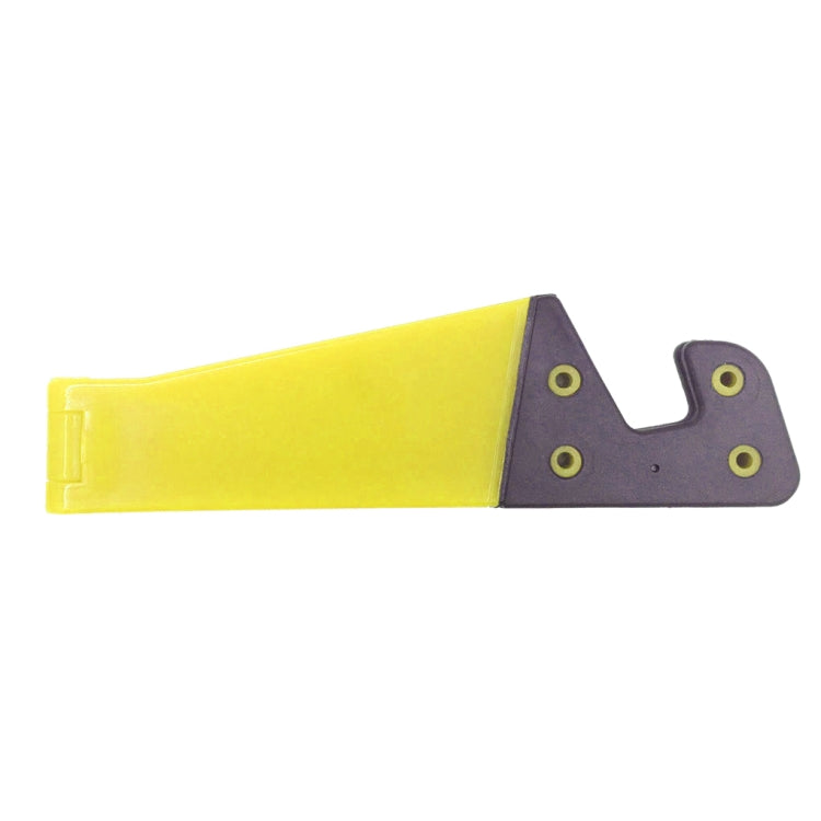 V Shape Universal Mobile Phone Tablet Bracket Holder(Yellow) - Desktop Holder by buy2fix | Online Shopping UK | buy2fix