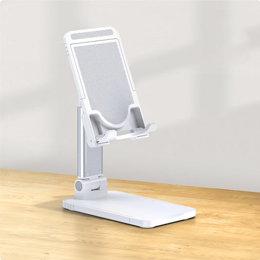 USAMS US-ZJ059 Retractable Mobile Phone Tablet Desktop Stand Holder(White) - Desktop Holder by USAMS | Online Shopping UK | buy2fix