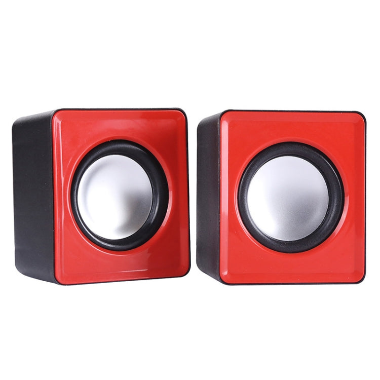 USB Mini Mobile Phone Computer Wired Speaker, Does Not Support Tuning(Red) -  by buy2fix | Online Shopping UK | buy2fix