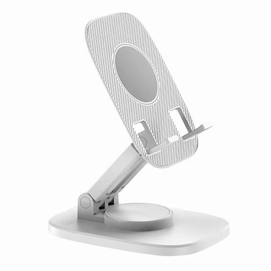 FD5 B028 Foldable Rotating Desktop Phone Tablet Holder (White) - Desktop Holder by buy2fix | Online Shopping UK | buy2fix