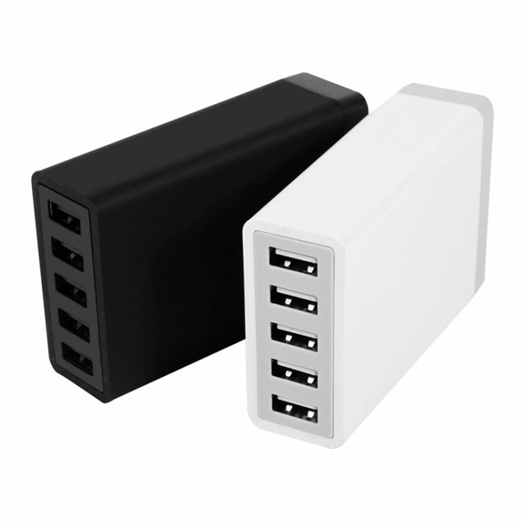 XBX09 40W 5V 8A 5 USB Ports Quick Charger Travel Charger, UK Plug(White) - Multifunction Charger by buy2fix | Online Shopping UK | buy2fix