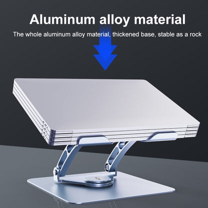 R-JUST HZ39 Triangular Swivel Lift Laptop Stand (Silver) - MacBook Holder by R-JUST | Online Shopping UK | buy2fix