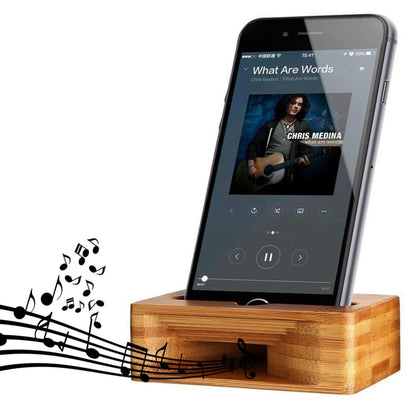 HQ-J101 Universal Bamboo Phone Desktop Stand Holder for Smart Phones within 5.5 inches - Desktop Holder by buy2fix | Online Shopping UK | buy2fix