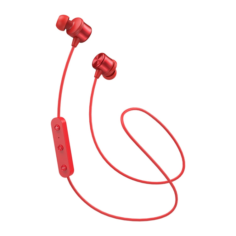 JOYROOM JR-D3S Bluetooth 4.2 Dual Battery Sports Bluetooth Headset Earphone(Red) - Neck-mounted Earphone by JOYROOM | Online Shopping UK | buy2fix