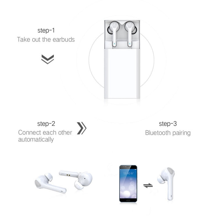 G9 Bluetooth 5.0 HIFI 3D Stereo Wireless Earphone (White) - Bluetooth Earphone by buy2fix | Online Shopping UK | buy2fix