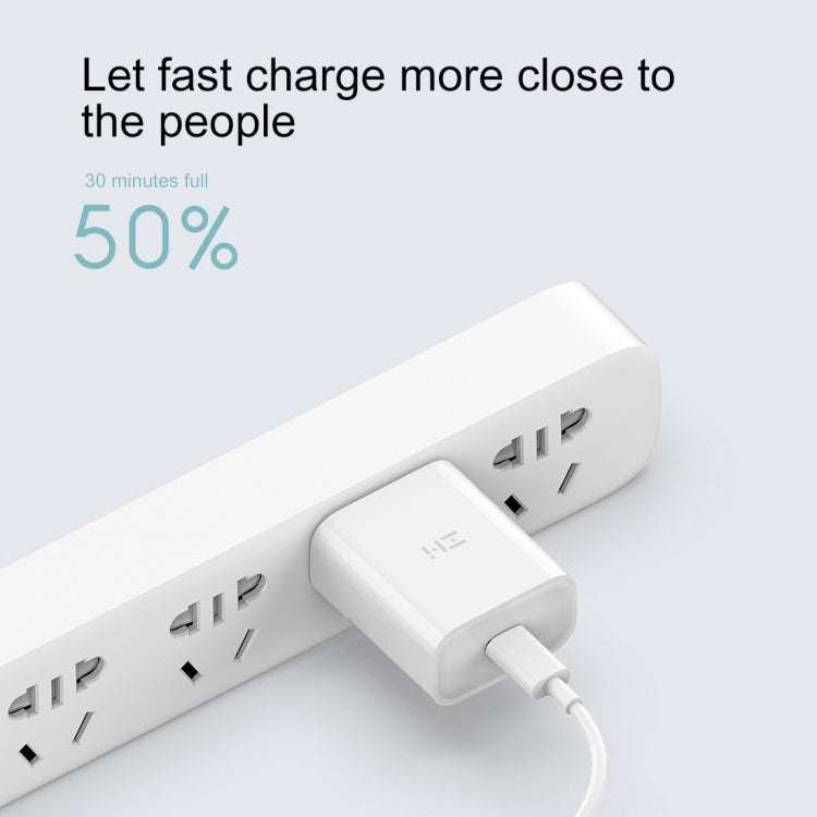 Original Xiaomi Youpin ZMI 20W Quick Charger Power Adapter with Type-C / USB-C to 8 Pin Charging Cable, US Plug(White) - Apple Accessories by Xiaomi | Online Shopping UK | buy2fix