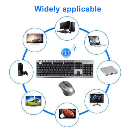 KB-6600 2.4Ghz Office Waterproof Wireless Keyboard Mouse Set - Wireless Keyboard by buy2fix | Online Shopping UK | buy2fix