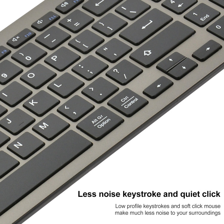 168 2.4Ghz + Bluetooth  Dual Mode Wireless Keyboard + Mouse Kit, Compatible with iSO & Android & Windows (Black) - Wireless Keyboard by buy2fix | Online Shopping UK | buy2fix