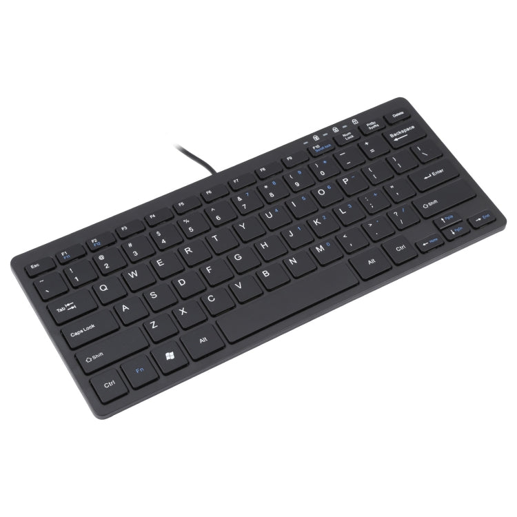 450 78 Keys Ultra-thin USB Wired Keyboard(Black) - Wired Keyboard by buy2fix | Online Shopping UK | buy2fix