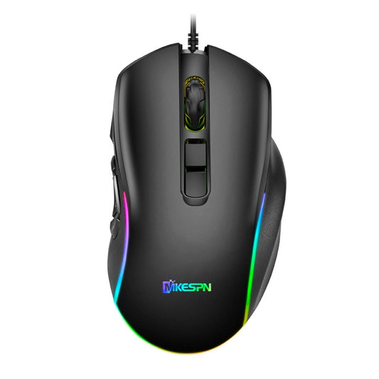 MKESPN X9 10 Buttons 7200DPI RGB Macro Definition Gaming Wired Mouse - Wired Mice by MKESPN | Online Shopping UK | buy2fix