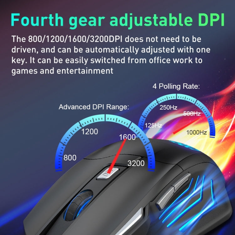 FOREV FV-X7 3200dpi Wired Mechanical Gaming RGB Lighted Mouse (Black) - Wired Mice by buy2fix | Online Shopping UK | buy2fix