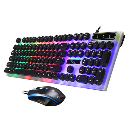 ZGB G21 Luminous Wired Keyboard + Mouse Set (Black) - Wired Keyboard by Chasing Leopard | Online Shopping UK | buy2fix