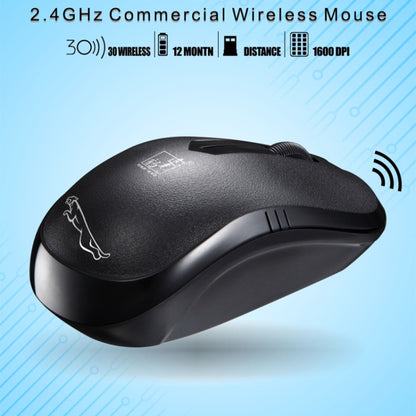 ZGB 101B 2.4GHz 1600 DPI Professional Commercial Wireless Optical Mouse Mute Silent Click Mini Noiseless Mice for Laptop, PC, Wireless Distance: 30m(White) - Wireless Mice by buy2fix | Online Shopping UK | buy2fix