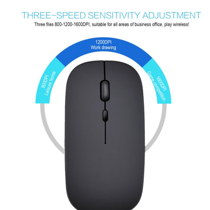 HXSJ M80 2.4GHz Wireless 1600DPI Three-speed Adjustable Optical Mute Mouse (Silver) - Wireless Mice by HXSJ | Online Shopping UK | buy2fix