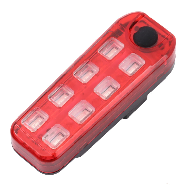 QZ-W007 8 x SMD Rechargeable Monochromatic Bicycle Safety Warning Tail Light(Red Light) - Taillights by buy2fix | Online Shopping UK | buy2fix