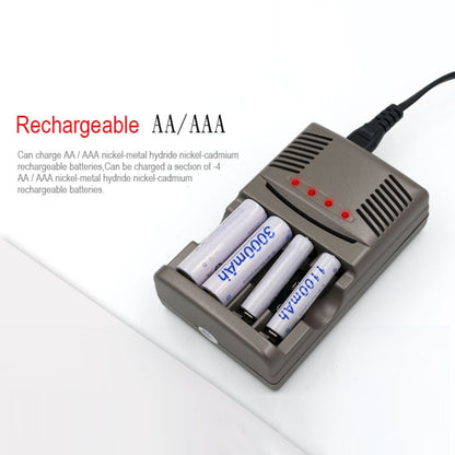 AC 100-240V 4 Slot Battery Charger for AA & AAA & 9V Ni-MH Battery, AU Plug - Consumer Electronics by buy2fix | Online Shopping UK | buy2fix