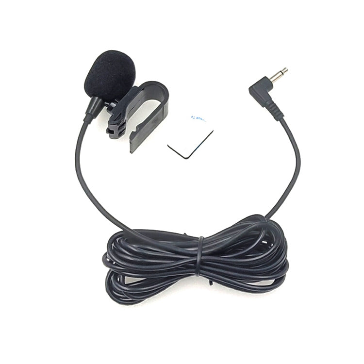 ZJ025MR Stick-on Clip-on Lavalier Mono Microphone for Car GPS / Bluetooth Enabled Audio DVD External Mic, Cable Length: 3m, 90 Degree Elbow 3.5mm Jack - Consumer Electronics by buy2fix | Online Shopping UK | buy2fix