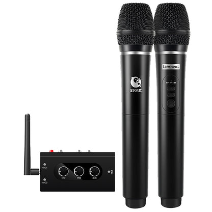 Original Lenovo TW01C TV K Song Dual Wireless Microphone with Sound Card Set - Consumer Electronics by Lenovo | Online Shopping UK | buy2fix