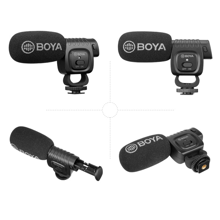 BOYA Portable Mini Condenser Live Show Video Recording Microphone for DSLR / Smart Phones - Camera Microphone by BOYA | Online Shopping UK | buy2fix