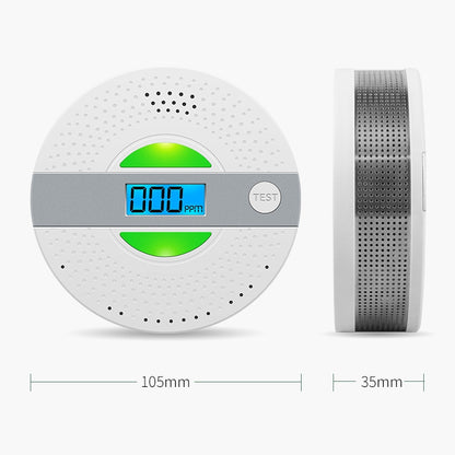 JSN-JY-909COM Smoke Carbon Monoxide Alarm Detector without Battery - Security by buy2fix | Online Shopping UK | buy2fix