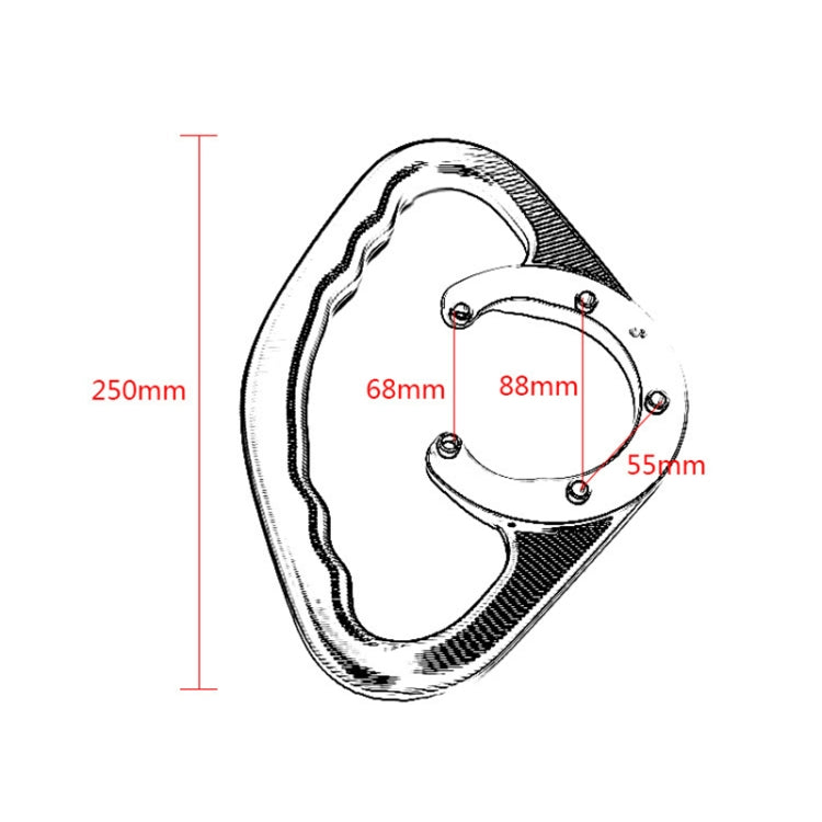 MT07 Modified CNC Fuel Tank Handrail MT09 Universal Fuel Tank Cap Handrail for Yamaha Series(White) - Others by buy2fix | Online Shopping UK | buy2fix