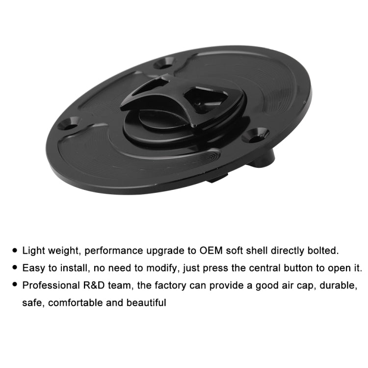 MB-OC029-BK Motorcycle Aluminum Oil Box Cover for Kawasaki FZX-6R / ZX-6RF 1-3 (Black) - Others by buy2fix | Online Shopping UK | buy2fix