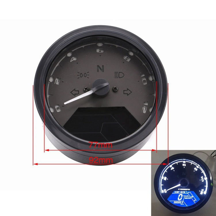 Speedpark Universal Motorcycle Retro Modified Instrument Odometer LCD Instrument Assembly - Others by Speedpark | Online Shopping UK | buy2fix