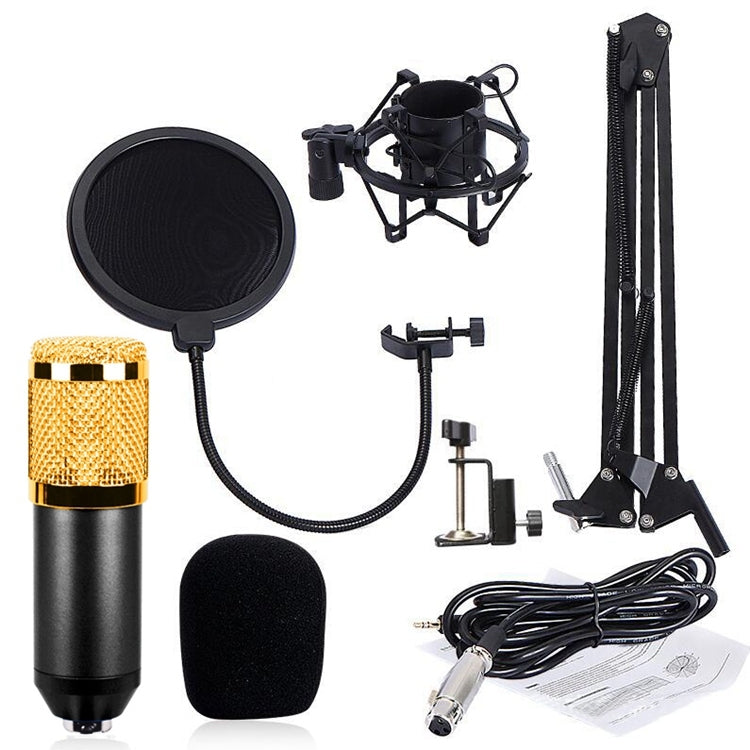 BM-800 Network K-Song Dedicated High-end Metal Shock Mount Microphone Set(Black) - Consumer Electronics by buy2fix | Online Shopping UK | buy2fix