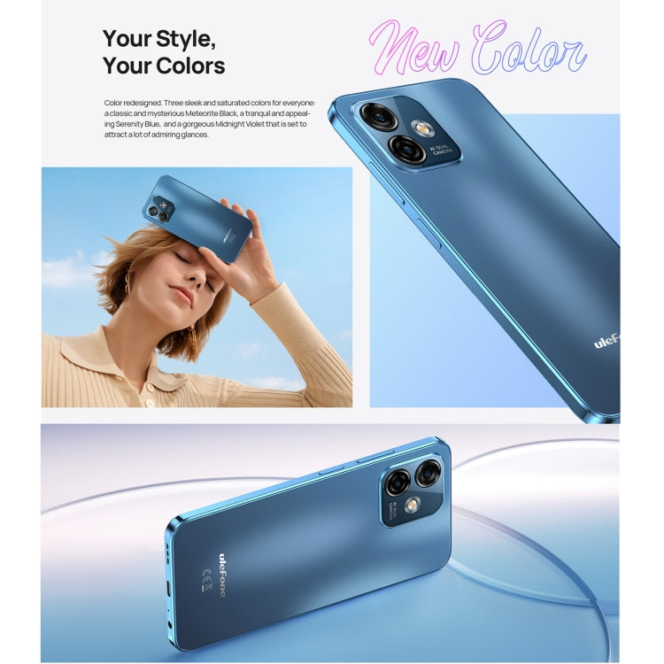 [HK Warehouse] Ulefone Note 16 Pro, 8GB+128GB, Dual Back Cameras, Face ID & Side Fingerprint Identification, 4400mAh Battery, 6.52 inch Android 13 Unisoc T606 OctaCore up to 1.6GHz, Network: 4G, Dual SIM, OTG(Blue) - Ulefone by Ulefone | Online Shopping UK | buy2fix