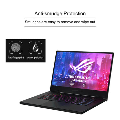 Laptop Screen HD Tempered Glass Protective Film for ASUS ROG Zephyrus M GU502 15.6 inch -  by buy2fix | Online Shopping UK | buy2fix