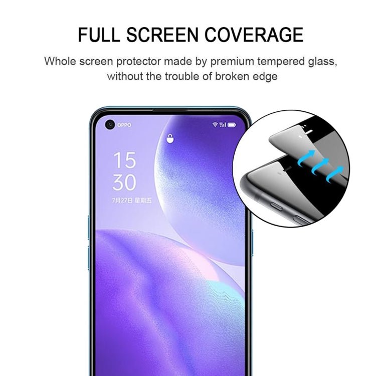 For OPPO Reno5 5G / 4G Full Glue Full Screen Tempered Glass Film - OPPO & vivo Accessories by buy2fix | Online Shopping UK | buy2fix