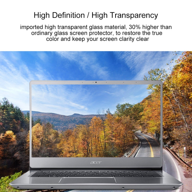 Laptop Screen HD Tempered Glass Protective Film for Acer Swift 3 Laptop - SF314-54-524Y 14 inch - Screen Protection Film by buy2fix | Online Shopping UK | buy2fix