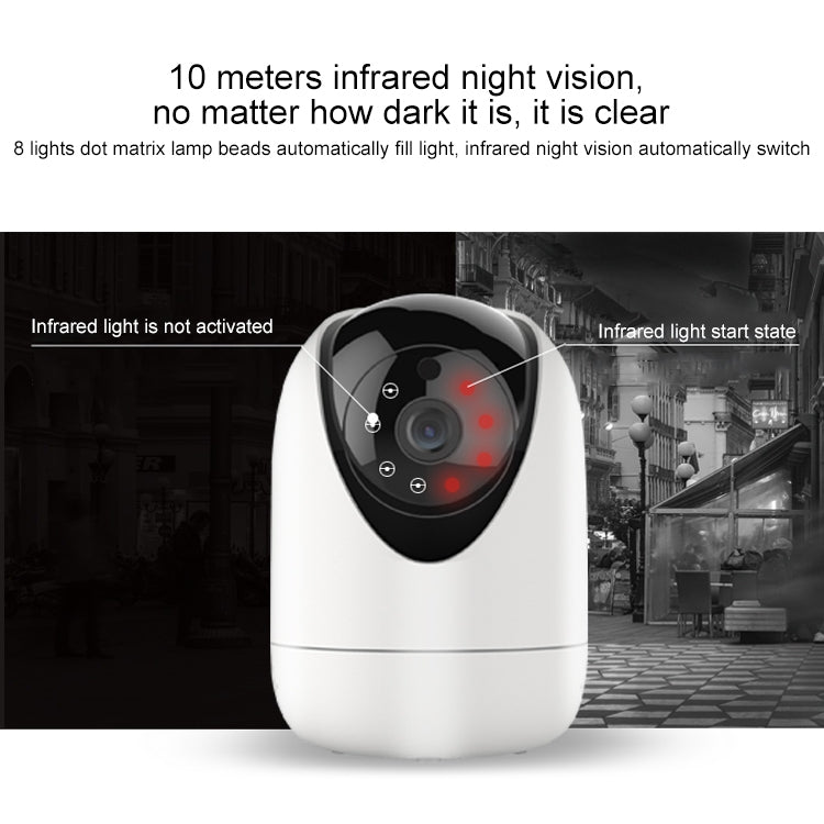 YT47 HD Wireless Indoor Network Shaking Head Camera, Support Motion Detection & Infrared Night Vision & Micro SD Card, UK Plug - Security by buy2fix | Online Shopping UK | buy2fix