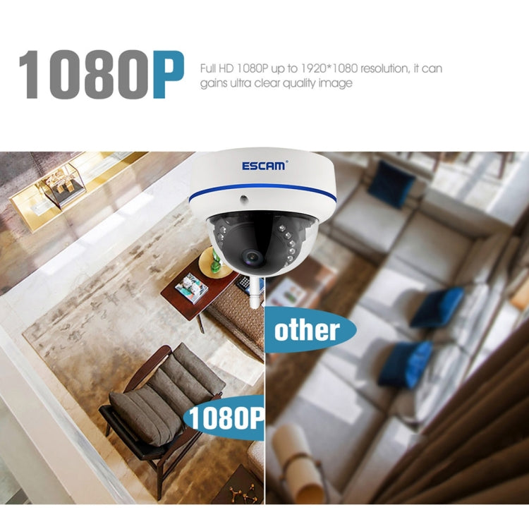 ESCAM Speed QD800WIFI ONVIF HD 1080P 2.0MP P2P Private Cloud Waterproof Security WiFi IP Camera, Support Motion Detection / Night Vision, IR Distance: 10m(AU Plug) - Security by buy2fix | Online Shopping UK | buy2fix