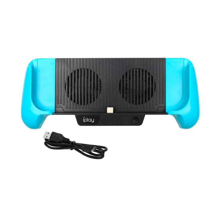 IPLAY Host Charging Grips Stand Shell Cooling Fan for Switch Lite(Blue) - Charger & Power by iplay | Online Shopping UK | buy2fix