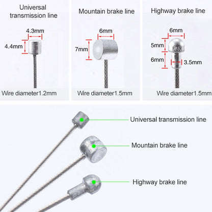 7 in 1 Universal PVC Bicycle Variable Speed Cable Tube Set(Green) - Outdoor & Sports by buy2fix | Online Shopping UK | buy2fix