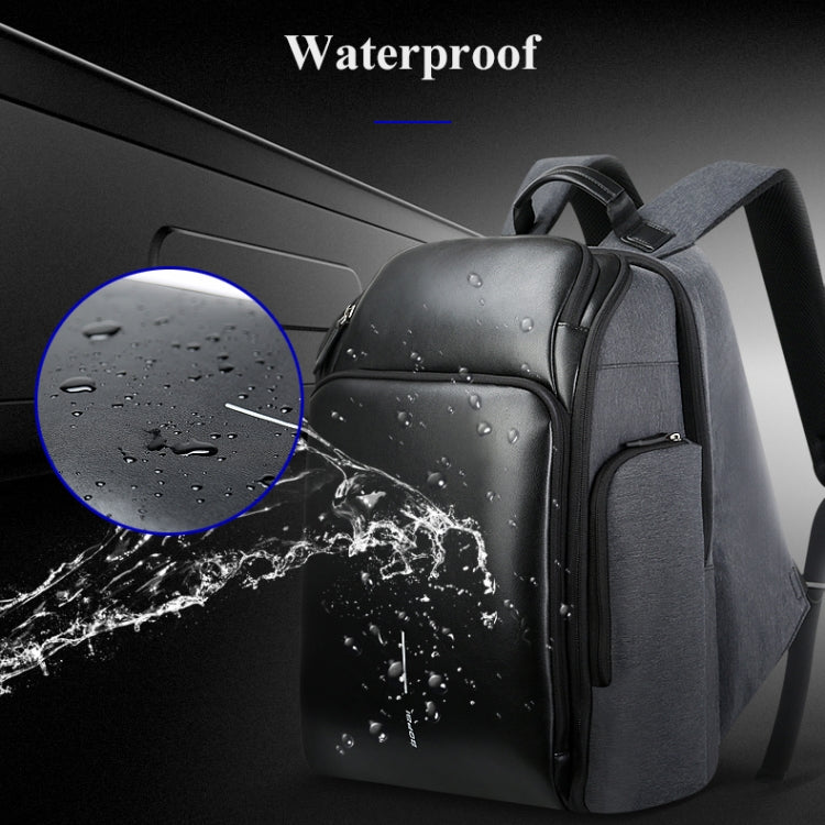 Bopai 851-010128 Business Anti-theft Waterproof Large Capacity Double Shoulder Bag,with USB Charging Port, Size: 34x19x43cm (Black) - 15.6 - 17 inch by Bopai | Online Shopping UK | buy2fix