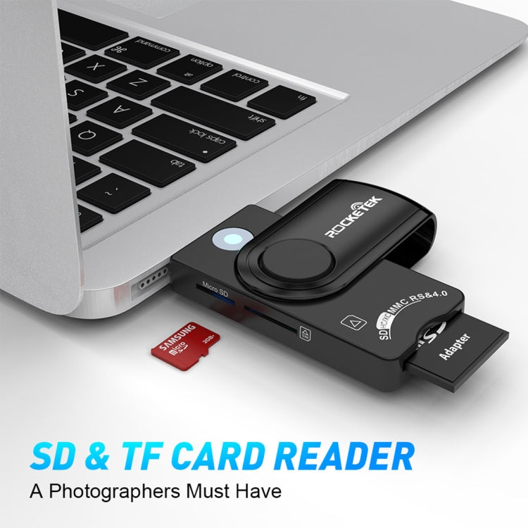 ROCKETEK CR310 USB 3.0 + TF Card + SD Card + SIM Card + Smart Card Multi-function Card Reader -  by ROCKETEK | Online Shopping UK | buy2fix