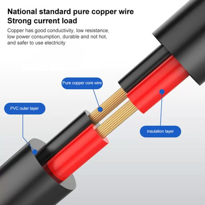 DC Male To DC Male + DC Female Power Connection Cable, Length: 0.3m - Security by buy2fix | Online Shopping UK | buy2fix