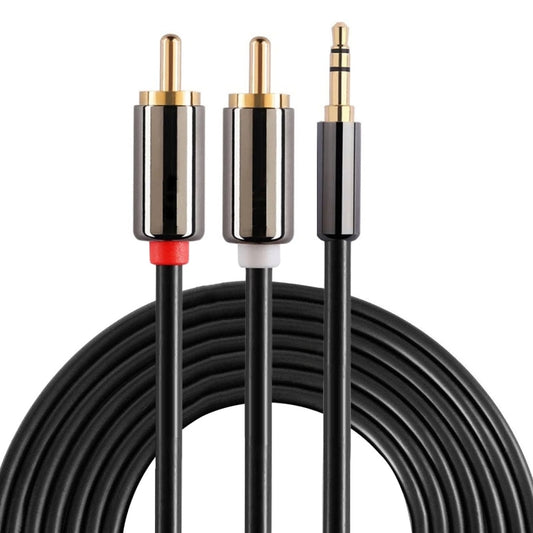 3m Gold Plated 3.5mm Jack to 2 x RCA Male Stereo Audio Cable - RCA Cable by buy2fix | Online Shopping UK | buy2fix