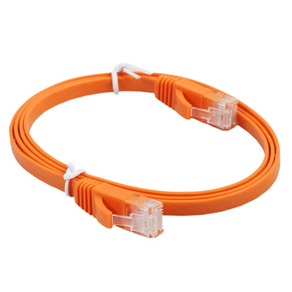 1m CAT6 Ultra-thin Flat Ethernet Network LAN Cable, Patch Lead RJ45 (Orange) - Lan Cable and Tools by buy2fix | Online Shopping UK | buy2fix