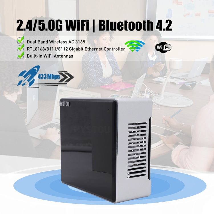 HYSTOU M5 Windows 7/8/10 / WES7/10/Linux System Mini PC, Intel Core i7-1165G7 Quad Core 8 Threads up to 4.7GHz, 32GB RAM+1TB SSD, US Plug - Windows Mini PCs by HYSTOU | Online Shopping UK | buy2fix