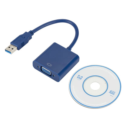 External Graphics Card Converter Cable USB3.0 to VGA, Resolution: 720P(Blue) - Converter by buy2fix | Online Shopping UK | buy2fix