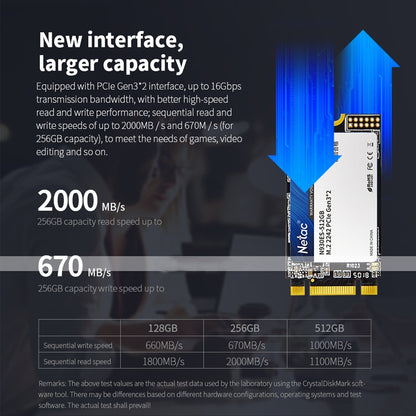 Netac N930ES 256GB M.2 2242 PCIe Gen3x2 Solid State Drive - Solid State Drives by Netac | Online Shopping UK | buy2fix