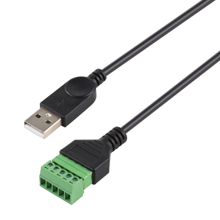 USB Male to 5 Pin Pluggable Terminals Solder-free USB Connector Solderless Connection Adapter Cable, Length: 30cm - USB Cable by buy2fix | Online Shopping UK | buy2fix