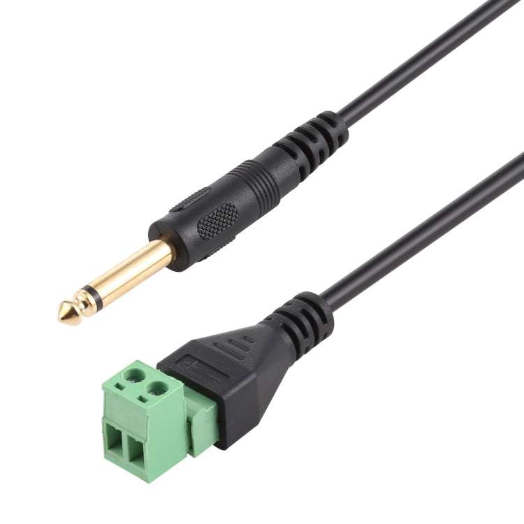 6.35mm Male to 2 Pin Pluggable Terminals Solder-free Connector Solderless Connection Adapter Cable, Length: 30cm - Consumer Electronics by buy2fix | Online Shopping UK | buy2fix