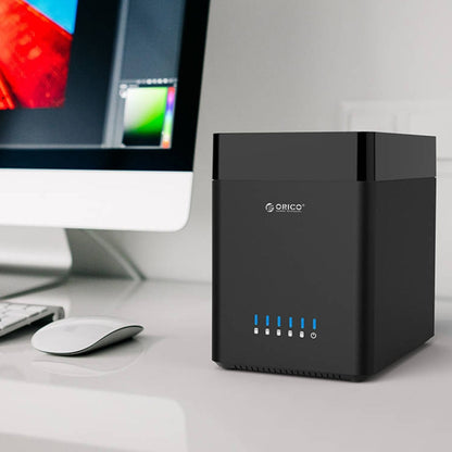 ORICO DS500C3 3.5 inch 5 Bay Magnetic-type USB-C / Type-C Hard Drive Enclosure with Blue LED Indicator - HDD Enclosure by ORICO | Online Shopping UK | buy2fix