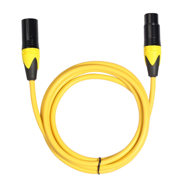 XRL Male to Female Microphone Mixer Audio Cable, Length: 1m (Yellow) - Consumer Electronics by buy2fix | Online Shopping UK | buy2fix