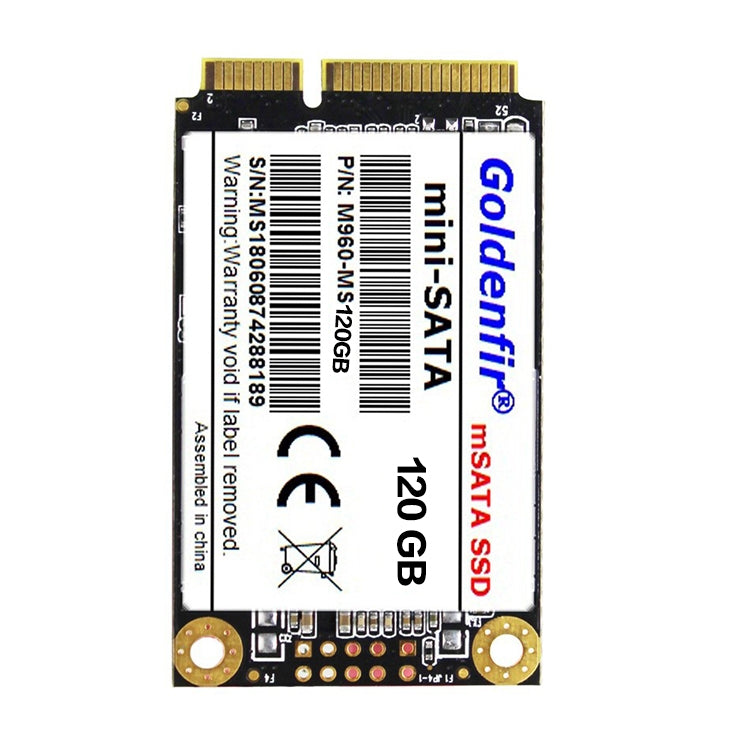 Goldenfir 1.8 inch Mini SATA Solid State Drive, Flash Architecture: TLC, Capacity: 120GB - External Solid State Drives by Goldenfir | Online Shopping UK | buy2fix